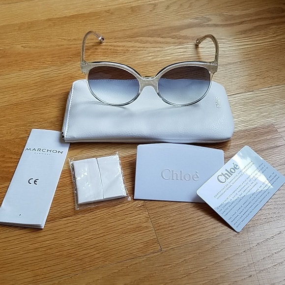 Chloe Accessories - Chloe Round Pearlized Sunglasses